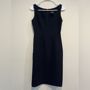 BCBG max azria v-neck black dress.  Size 2.
